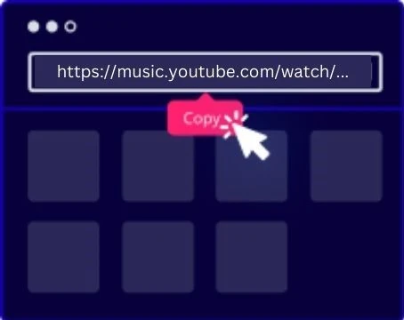 copy youtube music url